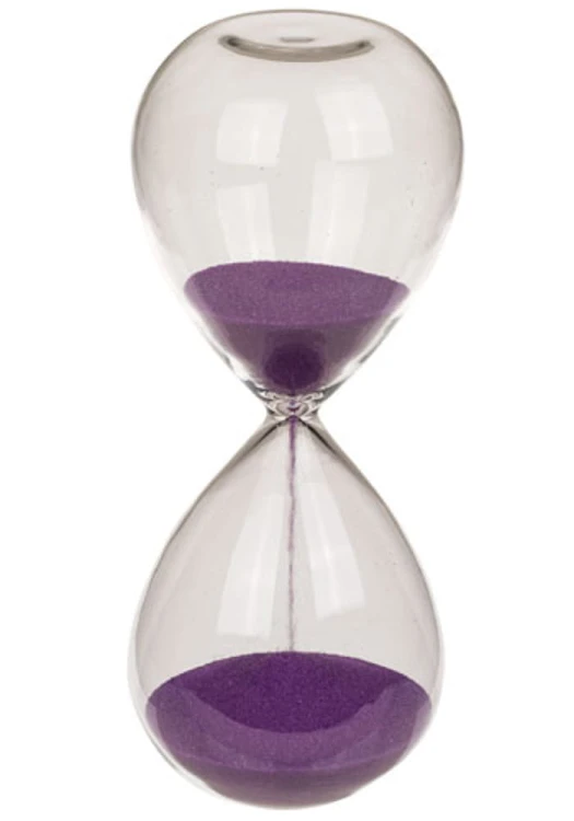 Szklana klepsydra 5 minut przerwy Kolorowy piasek 1.jpg