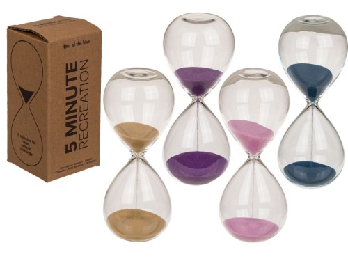 Szklana klepsydra 5 minut przerwy Kolorowy piasek 2.jpg