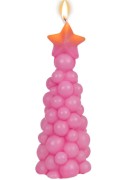 Świeca bąbelkowa choinka 18 cm Świeczka Świąteczna 1.jpg