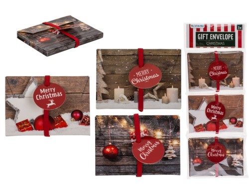 Koperta prezentowa Merry Christmas 3 sztuki Święta .jpg
