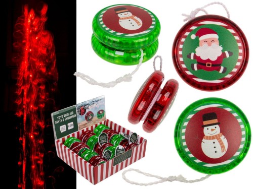 Jojo z LED Boże Narodzenie Świąteczne Wzory yoyo 2.jpg