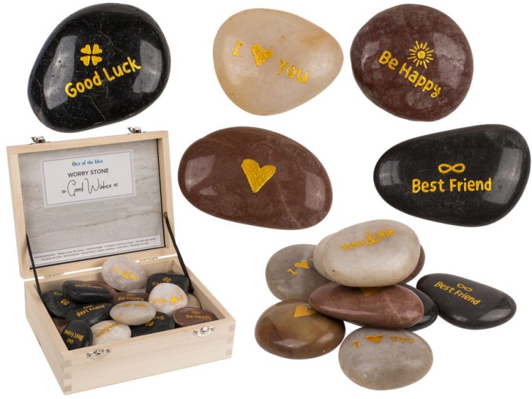 Kamienie z życzeniami napisy slogany Dekoracyjne .jpg