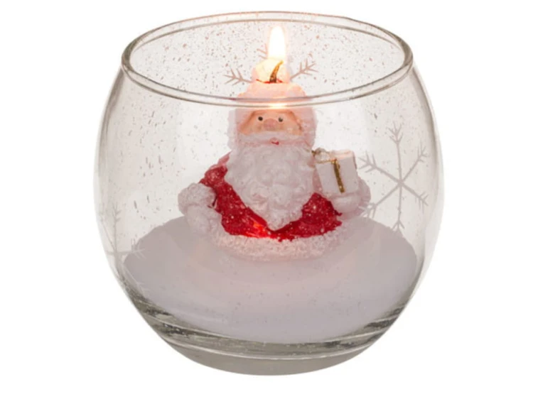 Świeca świąteczna w szkle Mikołaj lub Bałwanek 1.jpg