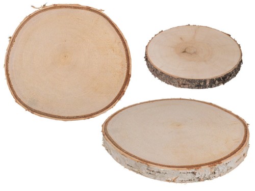 Drewniany krążek drewna podstawka 14 cm Podkładka .jpg