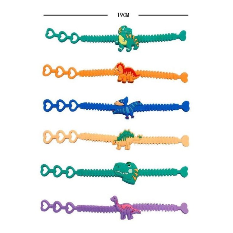 Bransoletka dla Dzieci dinozaury Plastikowa wzory 2.jpg