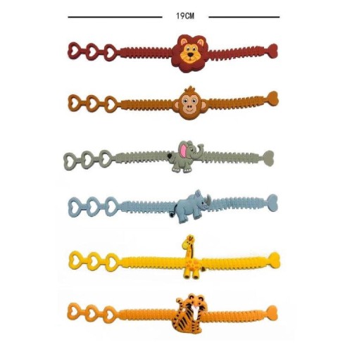 Bransoletka dla Dzieci dzikie zwierzęta wzory mix 2.jpg