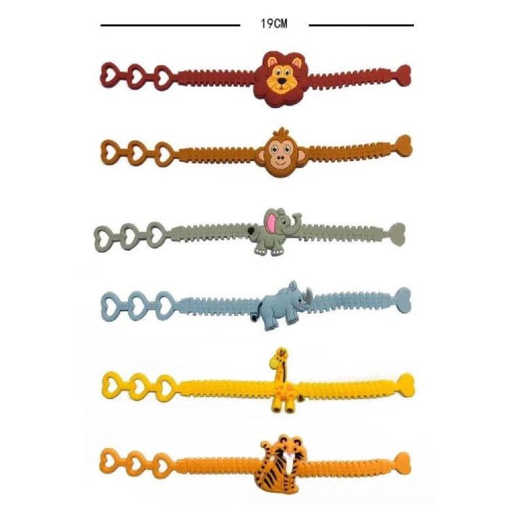 Bransoletka dla Dzieci dzikie zwierzęta wzory mix 2.jpg