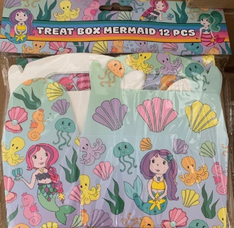 Pudełko na przekąski syrenki Składane Pojemnik .jpg