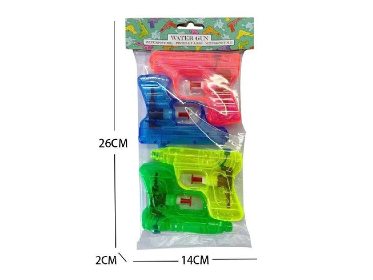 Pistolety na wodę - zestaw 4 szt Psikawki Sikawki 2.jpg