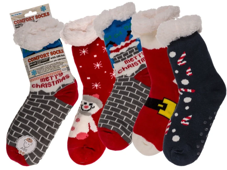 Skarpety świąteczne z ABS mix wzorów z futerkiem 2.jpg