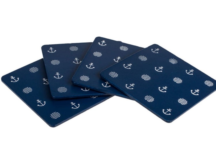 Podkładki drewniane pod kubki wzór kotwice 4 szt 1.jpg