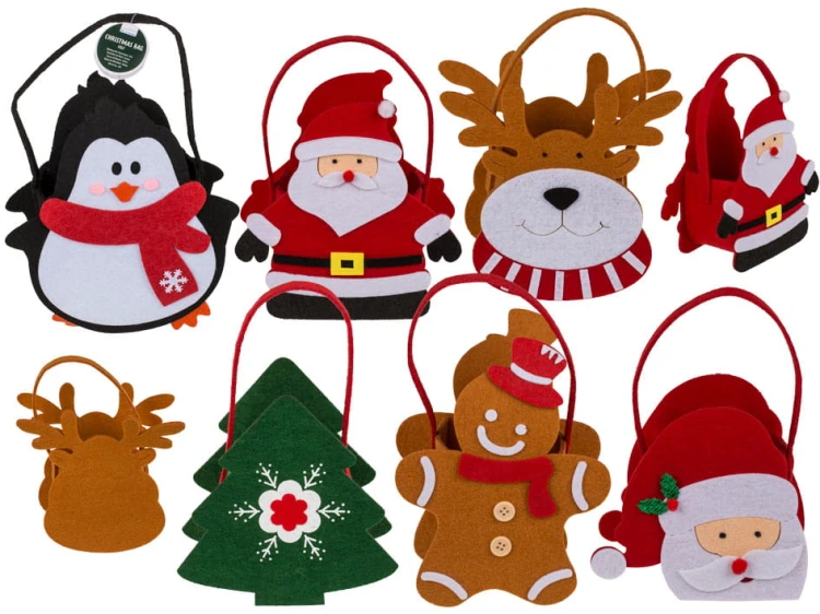 Torba prezentowa Boże Narodzenie z filcu mix wzór 2.jpg