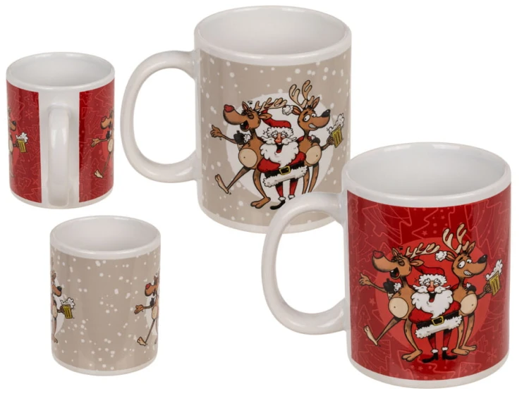 Kubek bożonarodzeniowy Mikołaj Renifery Świąteczny .jpg