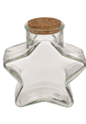 Szklany słoik w kształcie gwiazdy z korkiem 300 ml 1.png