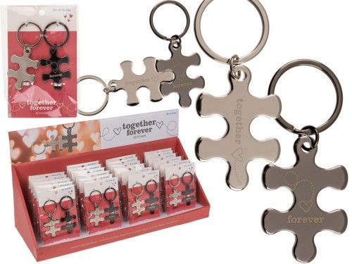 Breloki Miłosne Zakochanych Puzzle Układanka 2 szt .jpg