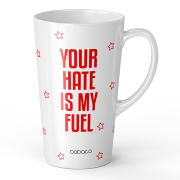 Ceramiczny kubek XL Latte - Your hate is my fuel (1).jpg