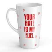 Ceramiczny kubek XL Latte - Your hate is my fuel (2).jpg