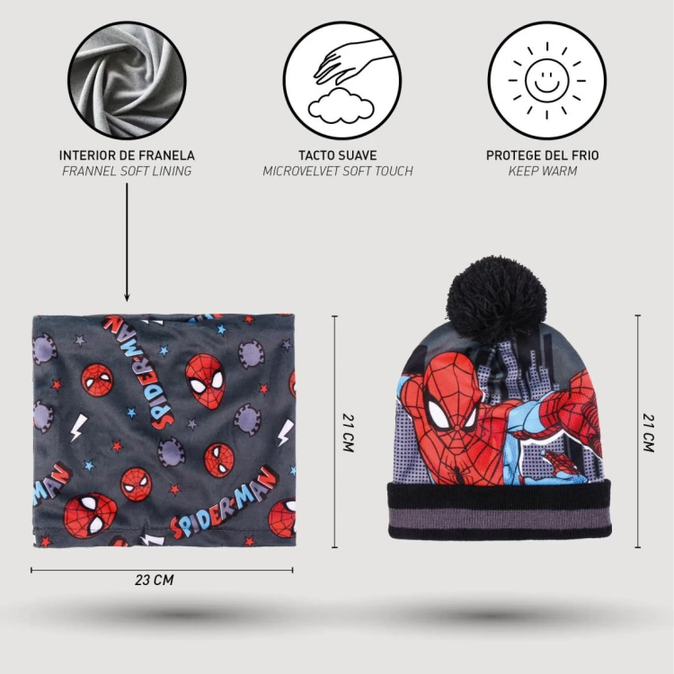 Komplet czapka komin rękawiczki Spiderman 6-14 lat (5).jpg