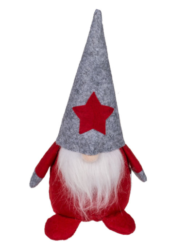 Świąteczny skrzat gnom z filcu 25 cm Mikołaj broda 1.png