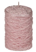 Świeca walec z brokatem Świeczka 10cm kolory mix 1.jpg