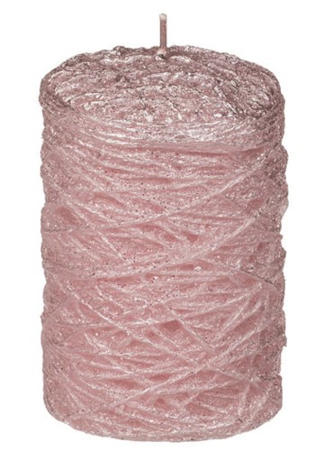 Świeca walec z brokatem Świeczka 10cm kolory mix 1.jpg