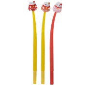 Cienkopis długopis - kot szczęścia Maneki Neko mix 2.jpg