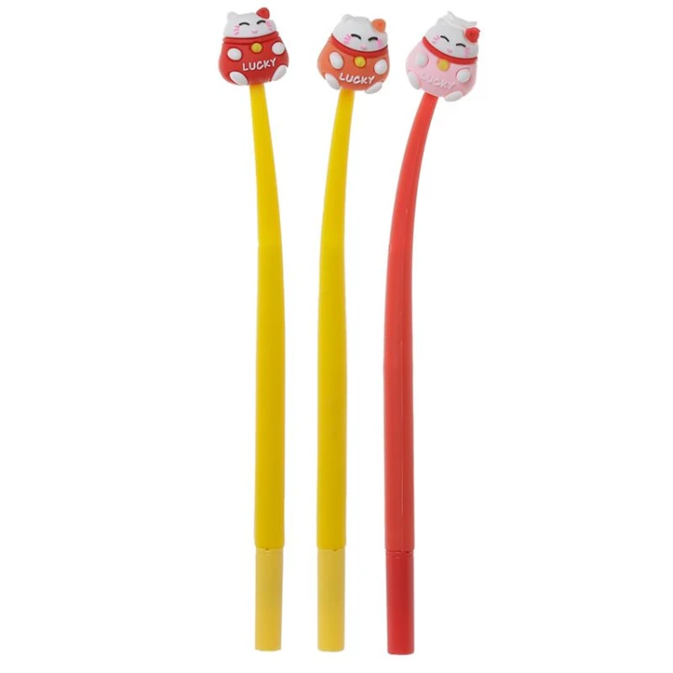 Cienkopis długopis - kot szczęścia Maneki Neko mix 2.jpg