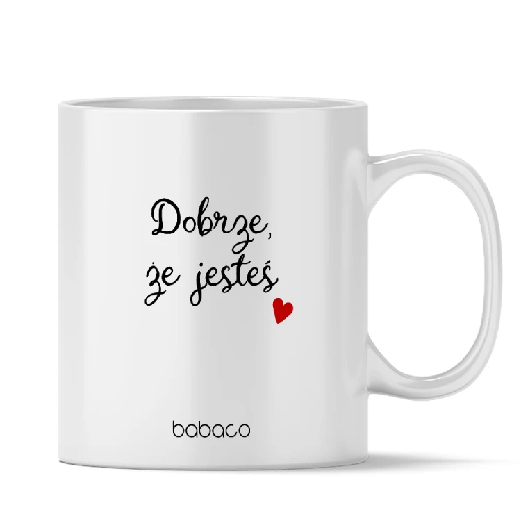 Ceramiczny kubek Dobrze że jesteś - Licencja 330ml (1).jpg