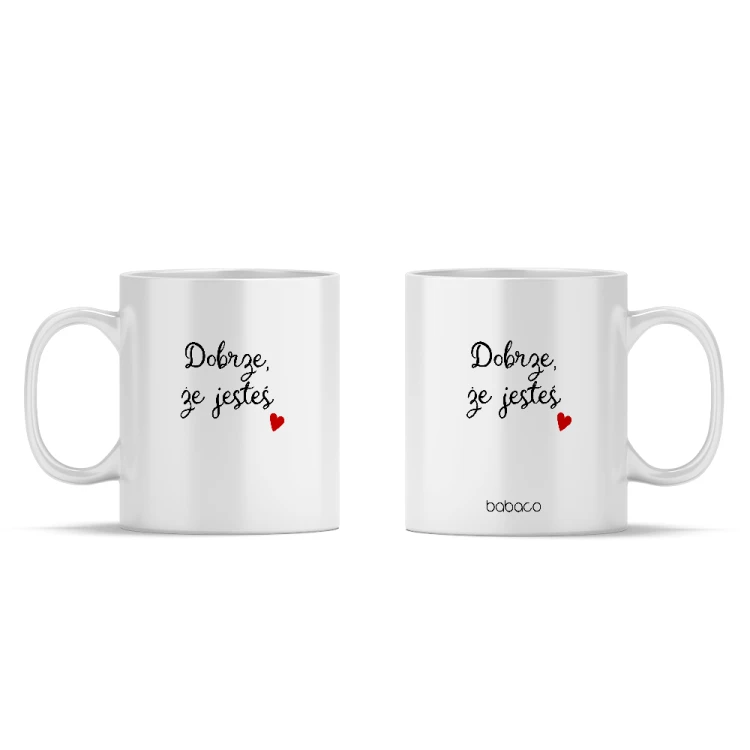 Ceramiczny kubek Dobrze że jesteś - Licencja 330ml (3).jpg