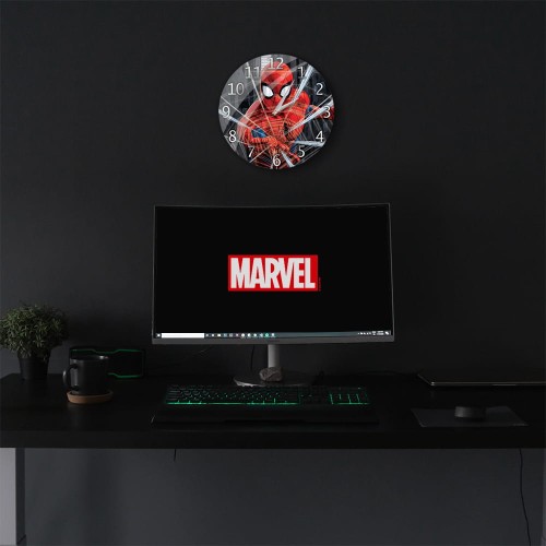 Zegar ścienny 29 cm Spider Man - Licencja wiszący (2).jpg
