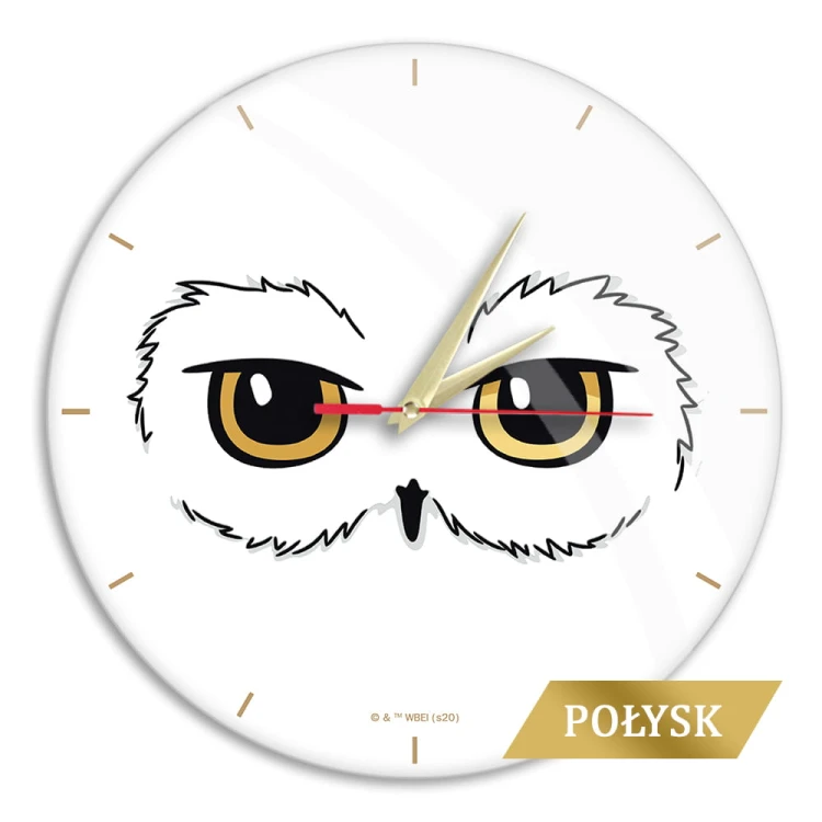 Zegar ścienny 29 cm - Harry Potter - Sowa Hedwiga (1).jpg