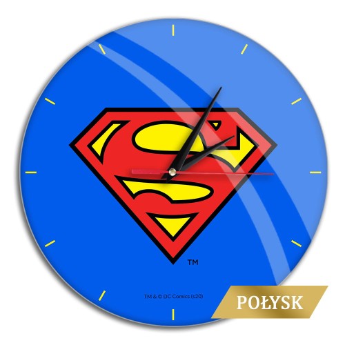 Zegar ścienny 29 cm - Superman - Licencja wiszący (1).jpg