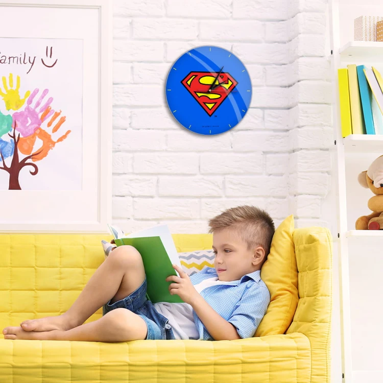 Zegar ścienny 29 cm - Superman - Licencja wiszący (2).jpg