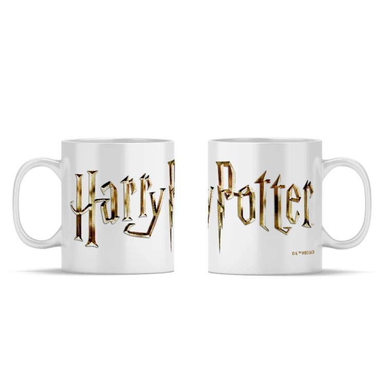 Ceramiczny kubek Harry Potter biały Złoty Napis (1).jpg