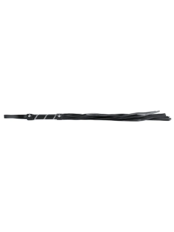 Pejcz z ozdobną rączką 75 cm - czarny Duży Bat (2).jpg