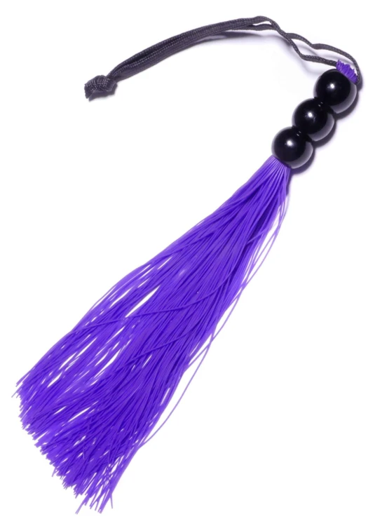 Silikonowy pejcz 26 cm - fioletowy Bicz Erotyczny (1).jpg