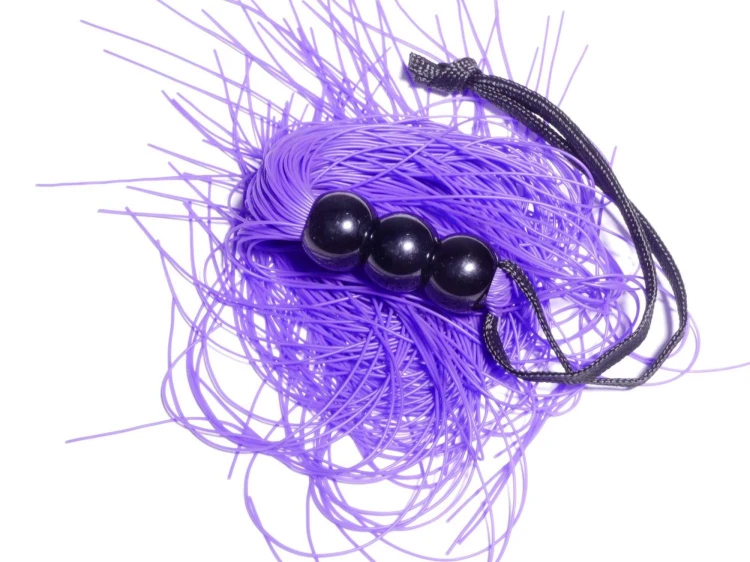 Silikonowy pejcz 26 cm - fioletowy Bicz Erotyczny (5).jpg