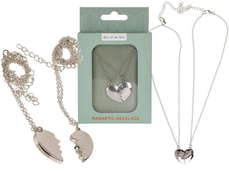 Magnetyczne naszyjniki serce zakochanych Łączące .jpg