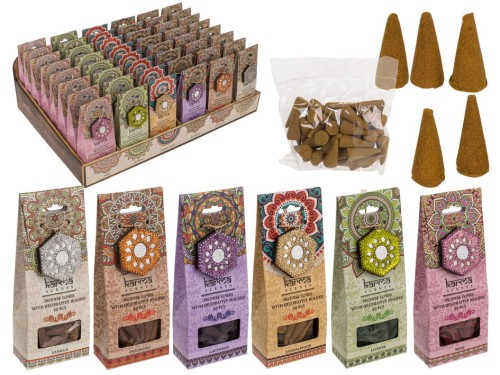 Kadzidełka indyjskie stożkowe mix zapachów Pachną 2.jpg