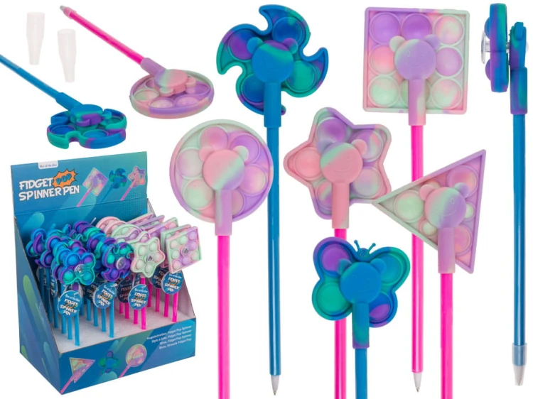Długopis antystresowy Fidget Pop Spinner mix wzór 2.jpg