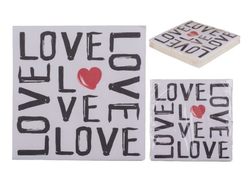 Serwetki LOVE Miłosne Walentynki 3 warstwy 20 szt .jpg