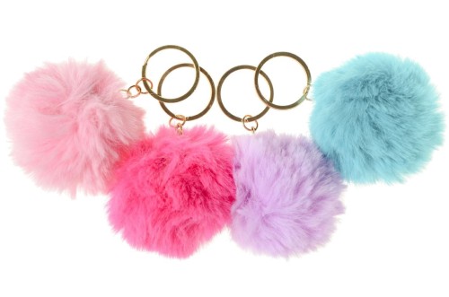 Brelok futrzasty Pompon Futerko Puchaty do kluczy (2).jpeg