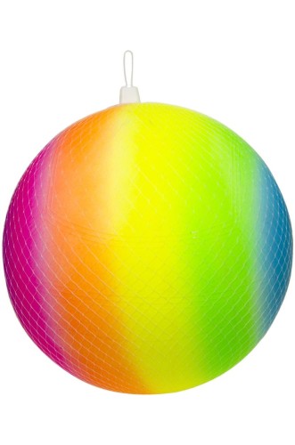 Tęczowa piłka 23 cm Plażowa gumowa do wody Lekka (2).jpeg