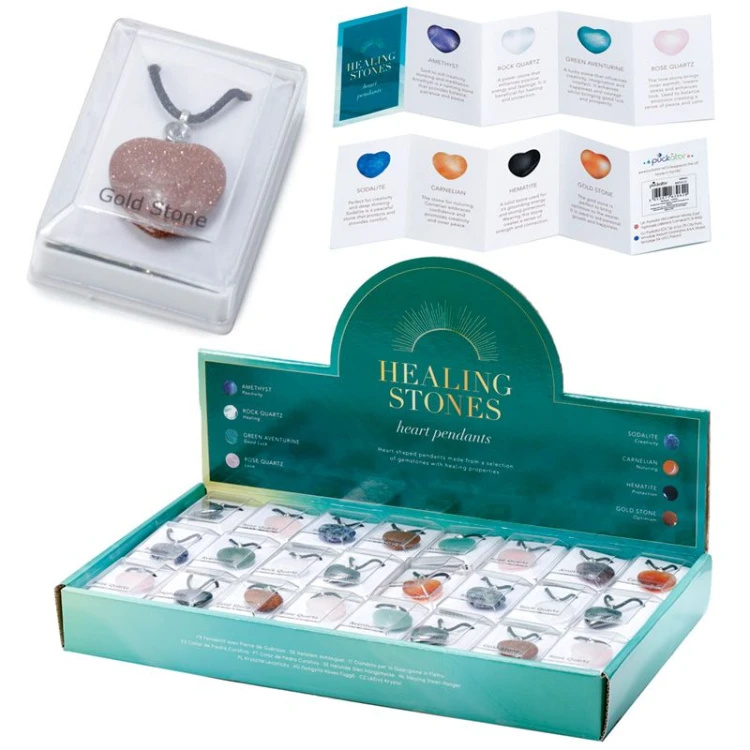 Naszyjnik Serce z naturalnego kamienia Rzemyk mix (3).jpg