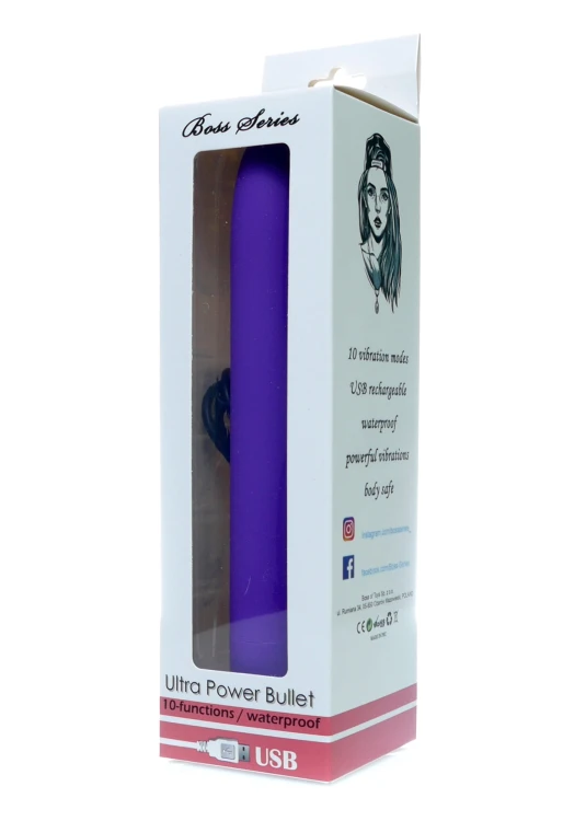 Wibrator Ultra Power Bullet - fioletowy mat 18cm (3).jpg