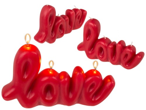 Świeczka napis - Love Świeca dekoracyjna Napis .jpg