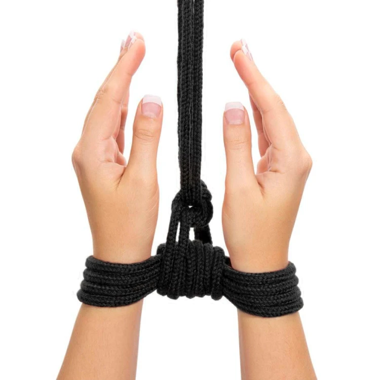 Japońska lina 10m - czarna BDSM sznur do wiązania (2).jpg