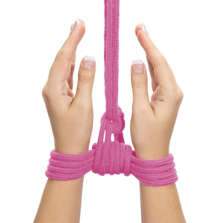 Japońska lina 10m - różowa BDSM sznur do wiązania (2).jpg