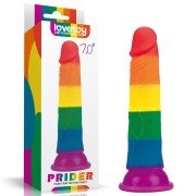 Tęczowe dildo 18,5cm z przyssawką silikon medyczny (2).jpg