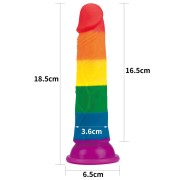 Tęczowe dildo 18,5cm z przyssawką silikon medyczny (3).jpg